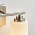 thumbnail image 4 of KAWOTI 2-Light Dimmable Bathroom Vanity Light with Frosted White Glass Brushed Nickel, 4 of 6