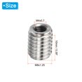 thumbnail image 2 of Unique Bargains Adaptateurs Filetage Manchon Réducteur Écrou M8x1.25 Mâle à M4x0.7 Femelle pour Réparer Insert Écrou Vis Réducteur 10mm 10 Pcs, 2 of 5