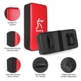 thumbnail image 3 of Juego de guantes de boxeo Odoland Kick Pad, color negro y rojo, 3 of 9