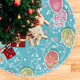 thumbnail image 5 of Coolnut Easter Eggs Christmas Tree Skirt 48", Easter Tree Skirt Double Layers Polyester Easter Tree Skirt for Easter Holiday Party Decoration, 5 of 6