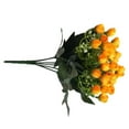 thumbnail image 4 of facefd 2pcs Artificial Rose Bouquet Simulation Floral Decor Home Office Plastic artificial Rose Flower, Gold, 4 of 4