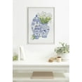 thumbnail image 6 of Kate and Laurel Sylvie Beaded Chinoiserie Jars with White Tulips Vintage Framed Canvas Wall Art by Patricia Shaw, 18x24 White, Decorative Floral Art for Wall, 6 of 7