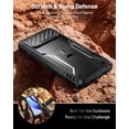 thumbnail image 6 of Poetic Revolution Case for Google Pixel 10A, | Slide Camera Cover | Tempered Glass Screen Protector | 20FT Mil-Grade Drop Tested | Full-Body Rugged Dual-Layer Shockproof Cover with Kickstand, Black, 6 of 9