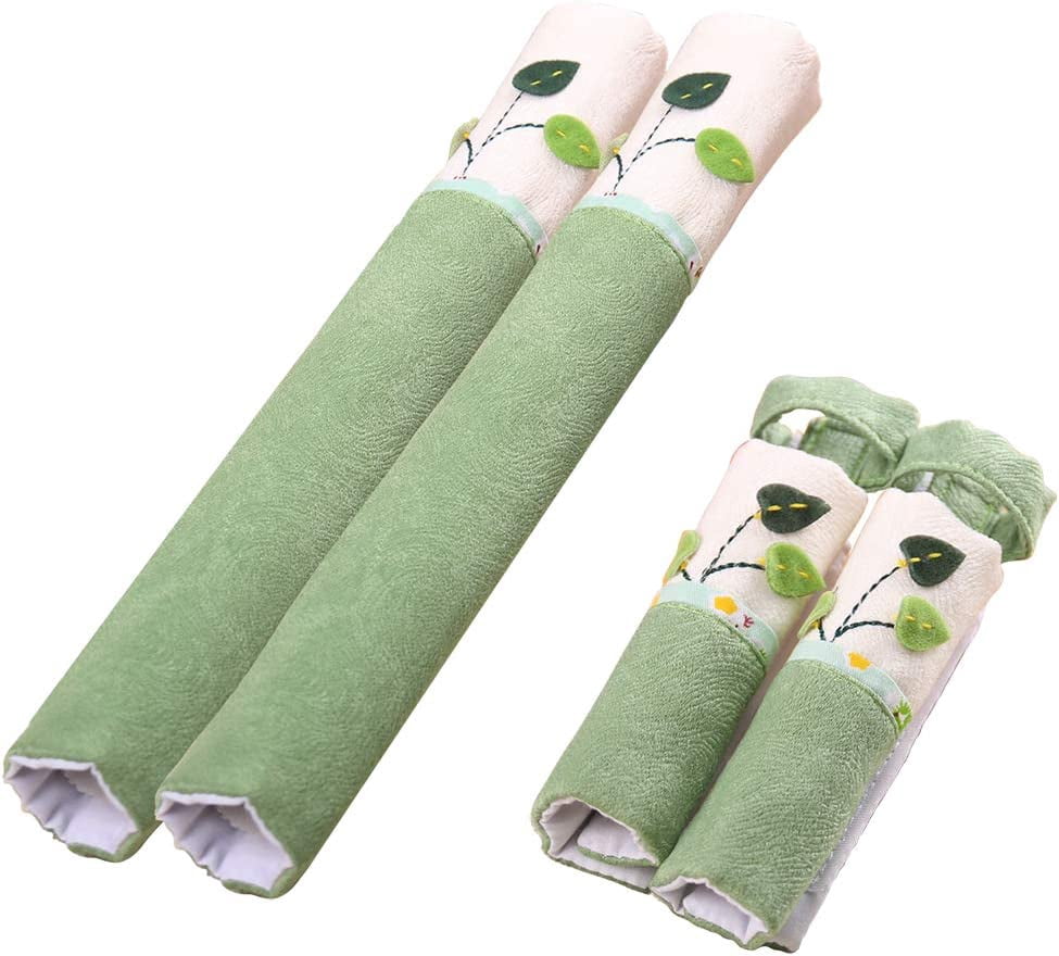 Couvre-poignées de Réfrigérateur et Porte Gants de Protection pour Appareils de Cuisine (Vert)