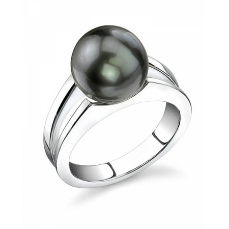 10 Mm Pearl Ring - 10mm Tahitian South Sea Cultured Pearl Kasandra Ring
