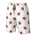 thumbnail image 4 of Salouo Hand Drawn Strawberry Pattern Swim Trunks for Men,Men's Hawaiian Bathing Suit Swimsuits Quick Dry Swimming Board Shorts Beach Shorts with Pockets-Medium, 4 of 6