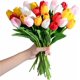 thumbnail image 3 of 15 tulipanes artificiales de seda de tacto real para decoración del hogar, Día de la Madre, primavera, boda, ramos, arreglos florales., 3 of 8