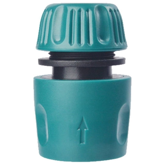 Plastic Garden Hose Connector - Quick Connect/Disconnect, 4-Point (1.35cm) Fit, Secure Clasps/Threads, Durable Plastic, for Irrigation/Car Washing, Tool-Free Installation