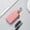 Pink, variant on Unisex Key Bag Wallet Keychain PU Leather Zipper Women and Men's Car Key Case Waist Hanging Housekeeper Keys Storage Coin Pouch