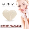 thumbnail image 2 of Limpiador facial Konjac, exfoliante, hidratante, en forma de corazón, 2 of 2