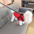 thumbnail image 3 of Chaqueta para perro, chaleco de invierno, chaquetas, abrigo para perro, suéter para perro, disfraz de esquí para mascotas, chaleco acolchado de algodón sin mangas con correa para el pecho, 3 of 5