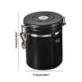 thumbnail image 3 of Snmubt Coffee Pea Storage Jar Coffee Powder Milk Powder Airtight Jar Storage Organiser Pea Storage Jar Vacuum One Way Venting (Black), 3 of 6