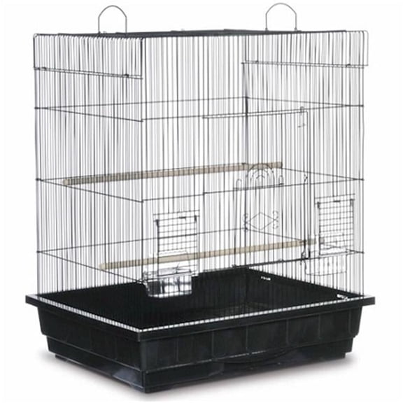 PP-25212-B Square Roof Parakeet Cage - Black