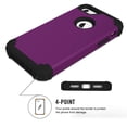 thumbnail image 3 of JTCASES for iPhone 8 Plus Case, Drop Resistant Corners, Wireless Charging, Heavy Duty Shockproof Hybrid Hard PC Bumper, Camera Protection, Skin-feel Anti-scratch Tough Cover, Purple, 3 of 7