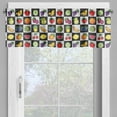 thumbnail image 4 of Ambesonne Black and White Valance & Curtain, Kitchen Fruits, 55"x30", Multicolor, 4 of 6