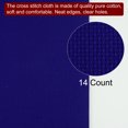 thumbnail image 4 of Unique Bargains 2Pieces 14 Count Cross Stitch Cloth 20 by 28 Inch Embroidery Fabric, Dark Blue, 4 of 6
