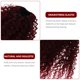thumbnail image 3 of unbranded Coleta Afro Rizada Sintética Degradada En Rojo Para Uso Diario Y Eventos Especiales, 3 of 6