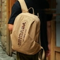 thumbnail image 2 of Trendy Backpack Men's Backpack Canvas Washed Traveling Bag,Blue and black, 2 of 2