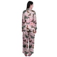 thumbnail image 3 of Moomaya Ensembles de Détente pour Femmes à Manches Longues, Pyjama à Col Cranté Boutonné, 3 of 6
