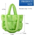 thumbnail image 2 of Kukuzhu Puffer Tote Bag, Soft Puffy Bags for Women Light Down Cotton Padded Quilted Tote Bag Quilted Carryall Purse, 2 of 6