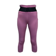 TOMMIE COPPER Women's Adjustable Strap Back Support Pro 19" Leggings, Mauve, 2X