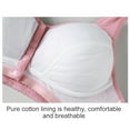 thumbnail image 4 of Xmarks 3 Packs Front Closure Bras for Women, Lace Front Button Shaping Cotton Bras, 4 of 12