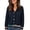 Black, variant on gbyLJF Womens V Neck Cardigan Sweater Long Sleeve Button Down Knitted Tops Coats with Pockets