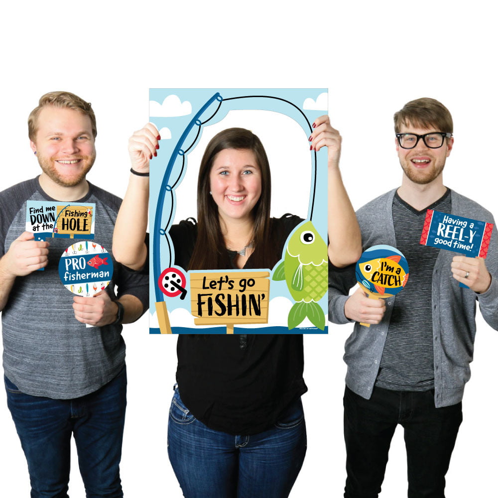 Anchor Fishing Floaters Kids Birthday Photo Prop ;1601133 Social Media Fishing Theme Birthday Photo Booth Frame