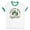 White/Kelly Green, variant on Morning Wood Campground Ringer Tee Shirt Unisex Large White/Black