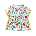 thumbnail image 1 of Robe de Plage Sans Manches pour Filles, par-Dessus de Maillot, à Franges, à Imprimé Floral, 1 of 6