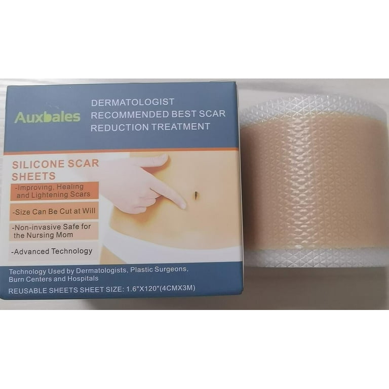 Silicone Scar Sheets, Clear Scar Tape, Invisible Silicone Scar Strips,  Effective Scars Away For C-section Surgical