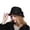 Black, variant on Black Bucket Hat Stylish Winter Cloche Fedora Bucket Hat with Floral Embellishment for Women's Fashion Accessory