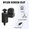 thumbnail image 2 of 3/8 in Nylon Window Screen Clip with Screws Offset Window Clips for Fastens Winter Window Screens 24PCS, 2 of 7