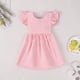 thumbnail image 4 of Vestido CM C&M WODRO rosa de algodón y lino para niños de 5 a 6 años, 4 of 7