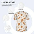 thumbnail image 5 of Rocae Cute Squirrel Fall for Breathable Men's Baseball T-Shirt Fashionable Casual Baseball Jersey, Moisture-wicking Sportswear Medium, 5 of 9