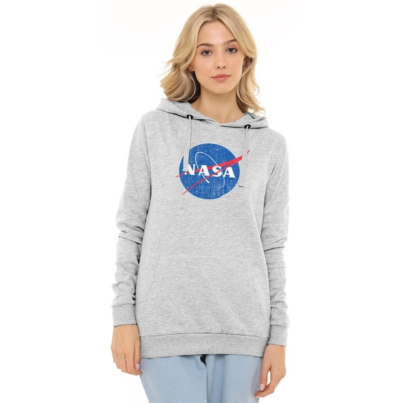 NASA Meatball Logo Distressed Women's Hoodie