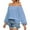 Blue, variant on MIXUE Boho Tops For Women Summer Chiffon Solid Color Off Shoulder Long Sleeve Loose Fit Casual Tee Shirts Daily-Wear,Blue,L