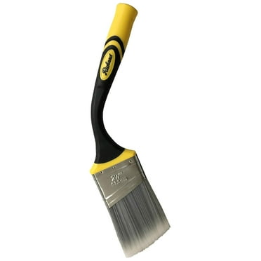 80833 Goose Neck Angular Paint Brush with Flexible Soft Grip Handle, 2-1/2" Soft Filament