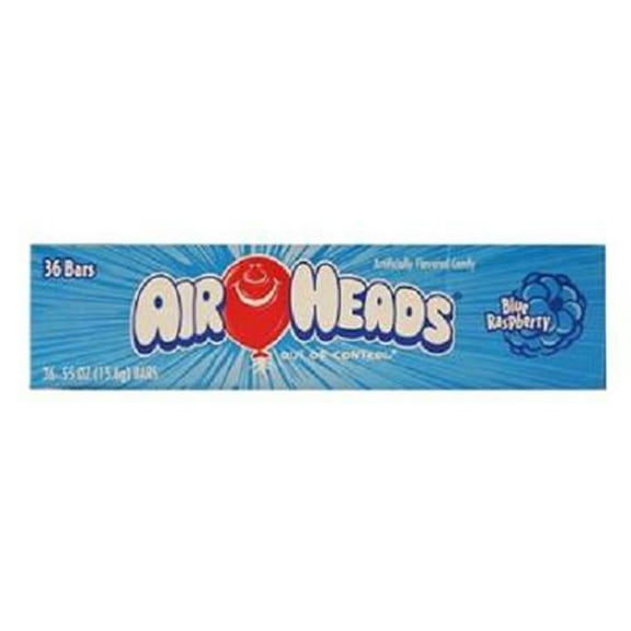 Product Of Airheads, Changemaker Blue Raspberry, Count 36 (0.55 oz) - Sugar Candy / Grab Varieties & Flavors
