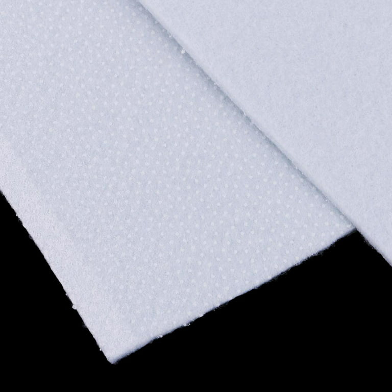 Light 280g Self-Adhesive Interfacing Fabric White Iron-On Non