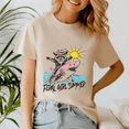 thumbnail image 4 of Feral Girl Summer Shirt, Vacation Family TShirt, Girl Summer Tee,Beach Vacation Shirt, Funny Raccoon Tee, Summer Vibes Shirts, Feral Girl Tshirts,Raccoon Vacation, Meme Raccoon, 4 of 5