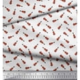 thumbnail image 2 of Soimoi Poly Georgette Fabric Guitar Musical Instrument Print Fabric by The Yard 42 Inch Wide, 2 of 3