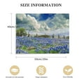 thumbnail image 2 of BCIIG Large  Wall Art Ready to Hang  20"x16" clouds over texas bluebonnets landscape stock pictures royalty free Canvas Print Artwork Wall Art  Pictures Home Office Wall Décor Modern  20x16in, 2 of 5
