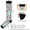 thumbnail image 3 of Coolnut 1 Pack Lovely Love Heart Compression Socks for Women Men, Knee High Stockings for Athletic Sports,Running,Travel, 3 of 6