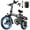 A12 - 1000W 48V 15Ah - Gray, variant on 1000W Folding Electric Bike for Adults, 28MPH Foldable Ebike, 14" 750W Motor Folding Electric Bicycle, 48V 15Ah UL 2849 Certified, 60 Miles Range E Mountain Bike (Gray)