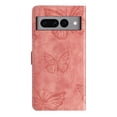 thumbnail image 2 of Compatible with Google Pixel 7 Pro Embossed Butterfly Case with Wallet and Kickstand Cover, 2 of 5