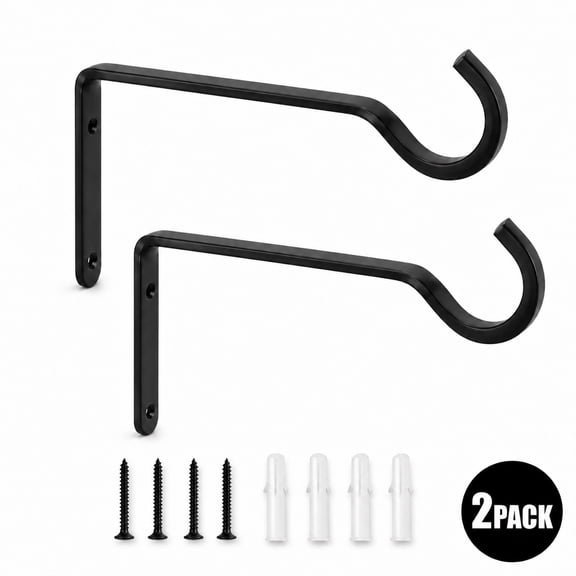 Plant Hangers Wall Hooks Hanging for Lanterns, Bird Feeder, Flower Basket, Home Decor Indoor and Outdoor 2 Pack
