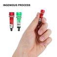 thumbnail image 4 of Raindrops 20 Pcs Lampe de Signalisation Indicateur LED Vert Indicateurs d'Alarme en Plastique Équipement de Garage, 4 of 5