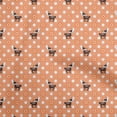 thumbnail image 1 of oneOone Georgette Viscose Orange Fabric Animal Sewing Craft Projects Fabric Prints By Yard 42 Inch Wide, 1 of 5