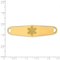 thumbnail image 5 of 14K Yellow Gold Non-enameled Medical Jewelry ID Plate Bracelet, 5 of 5